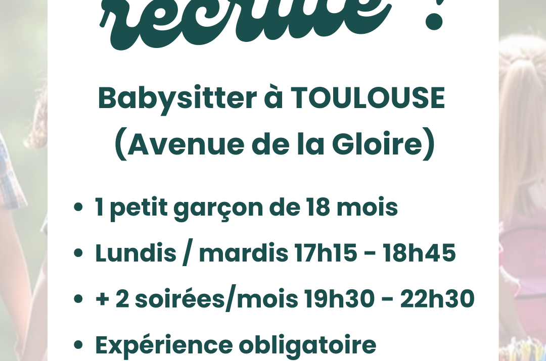 Offre d’emploi – Toulouse centre