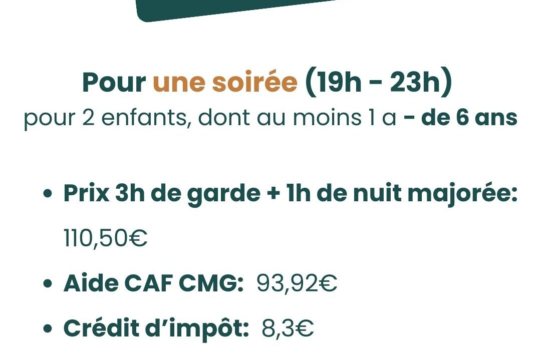 Babysitting ponctuel: CMG ou pas?
