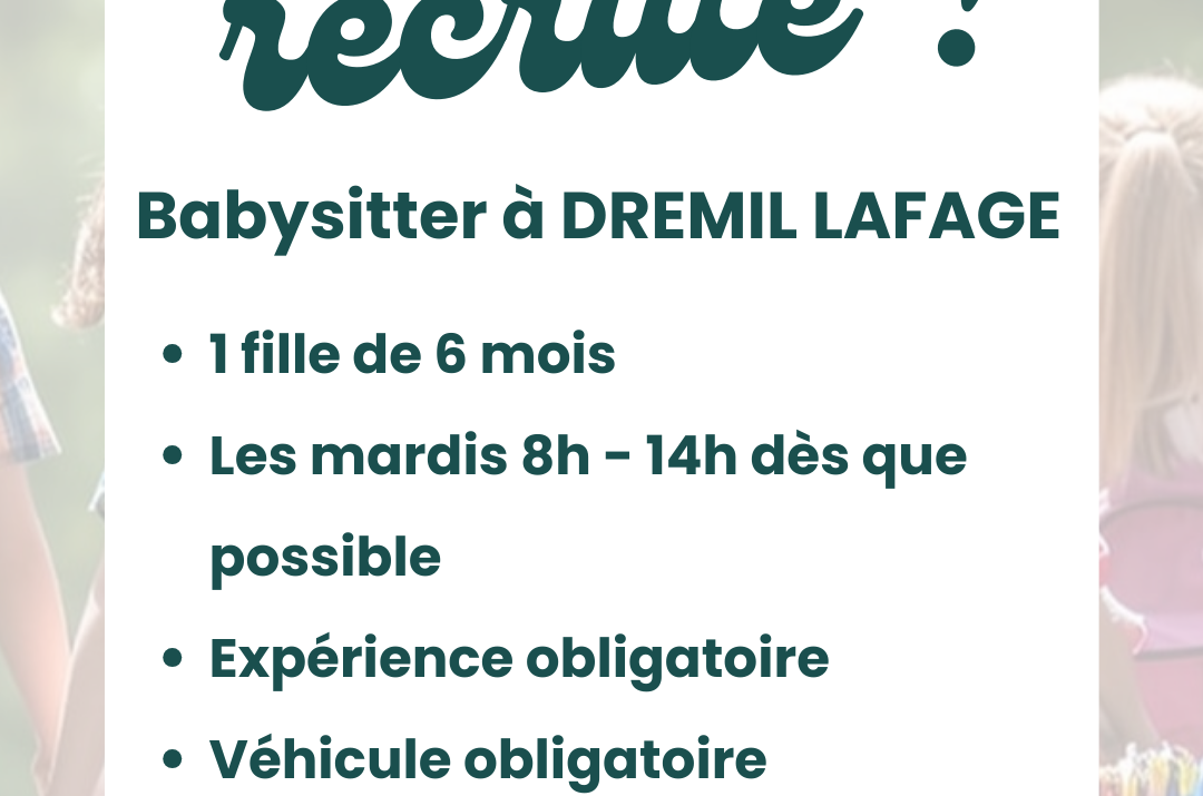 Offre d’emploi – Drémil Lafage