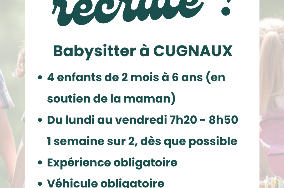 Offre d’emploi – Cugnaux
