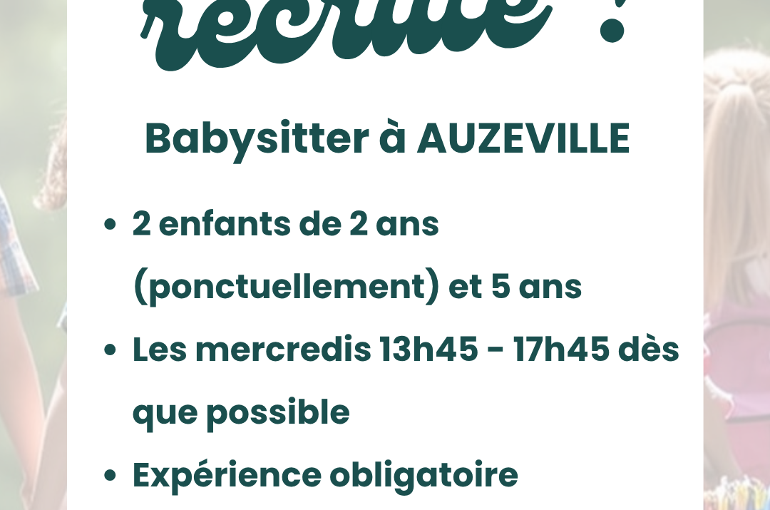 Offre d’emploi – Auzeville-Tolosane
