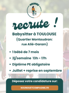 Offre babysitting Montaudran
