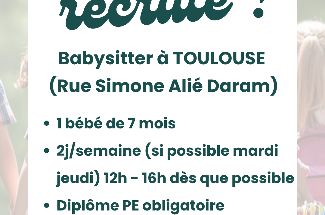 Offre d’emploi – Toulouse Montaudran