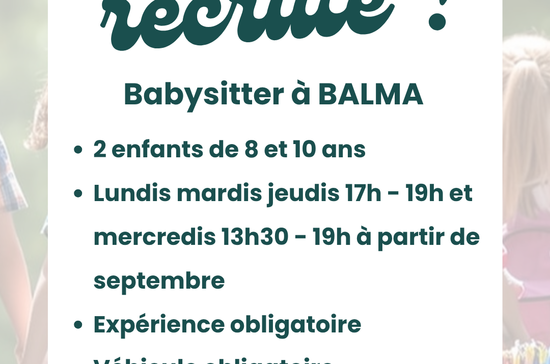 Offre d’emploi – Balma