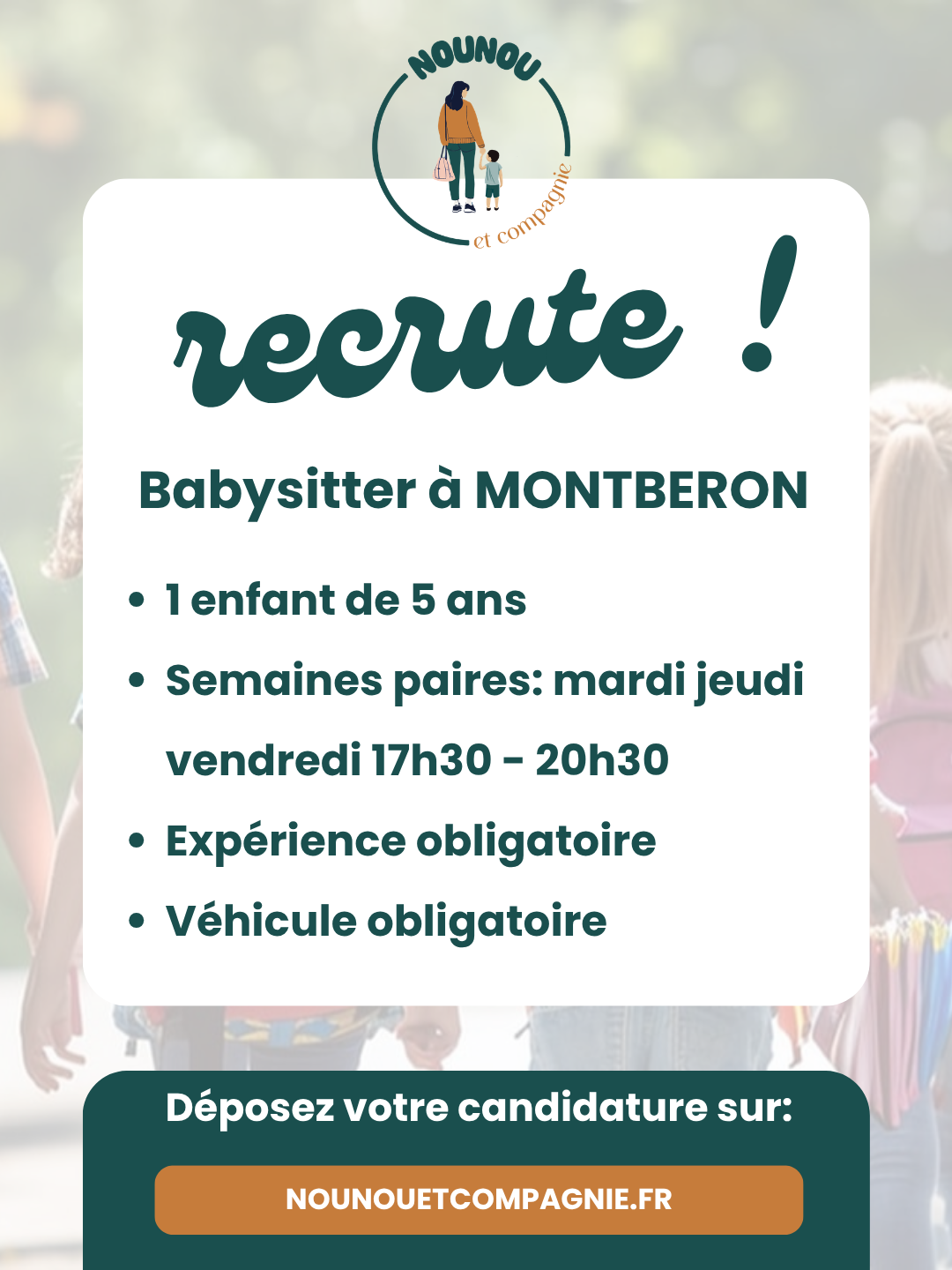 babysitting montberon