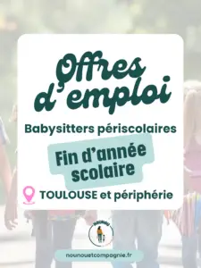 babysitting fin année scolaire