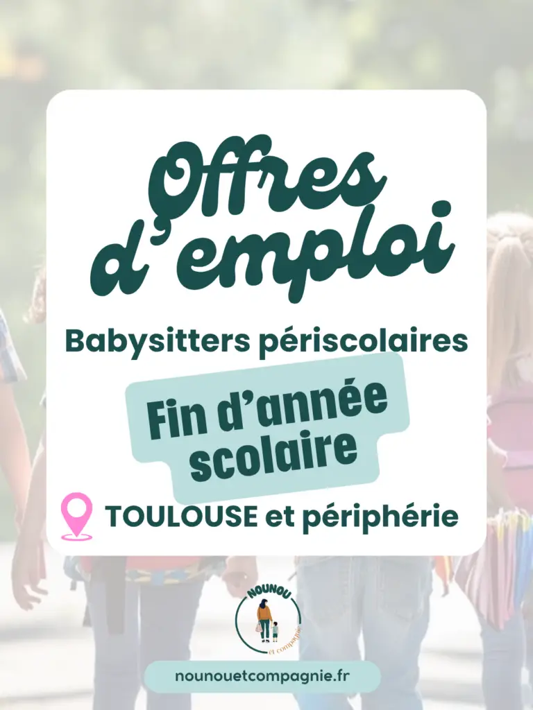 babysitting fin année scolaire