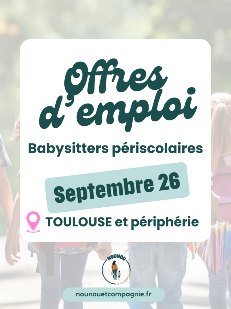offres d'emploi babysitting septembre