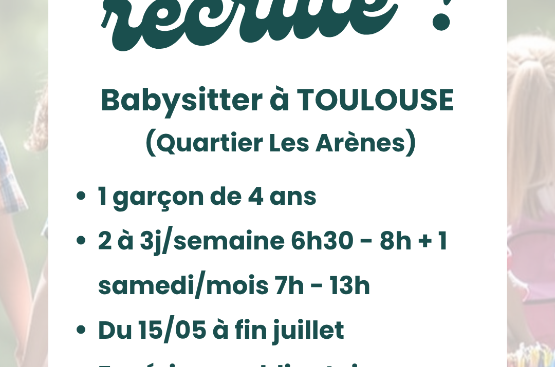 Offre d’emploi – Toulouse Les Arènes