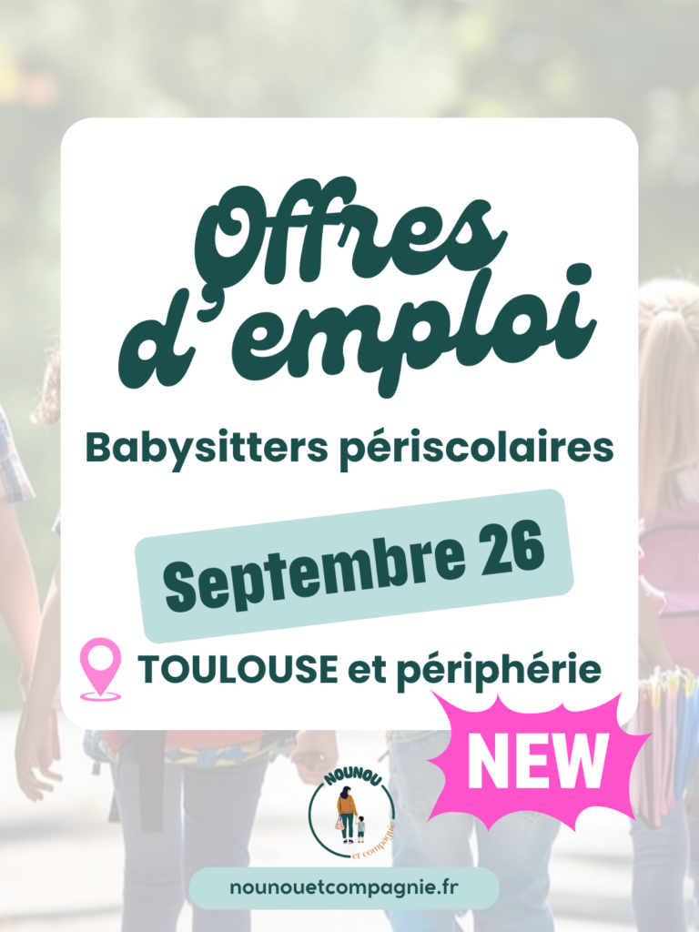 job étudiant babysitting septembre