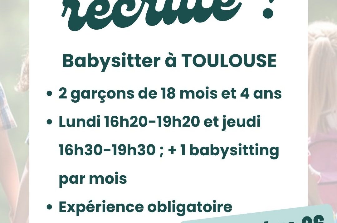 Job babysitting – Toulouse Centre