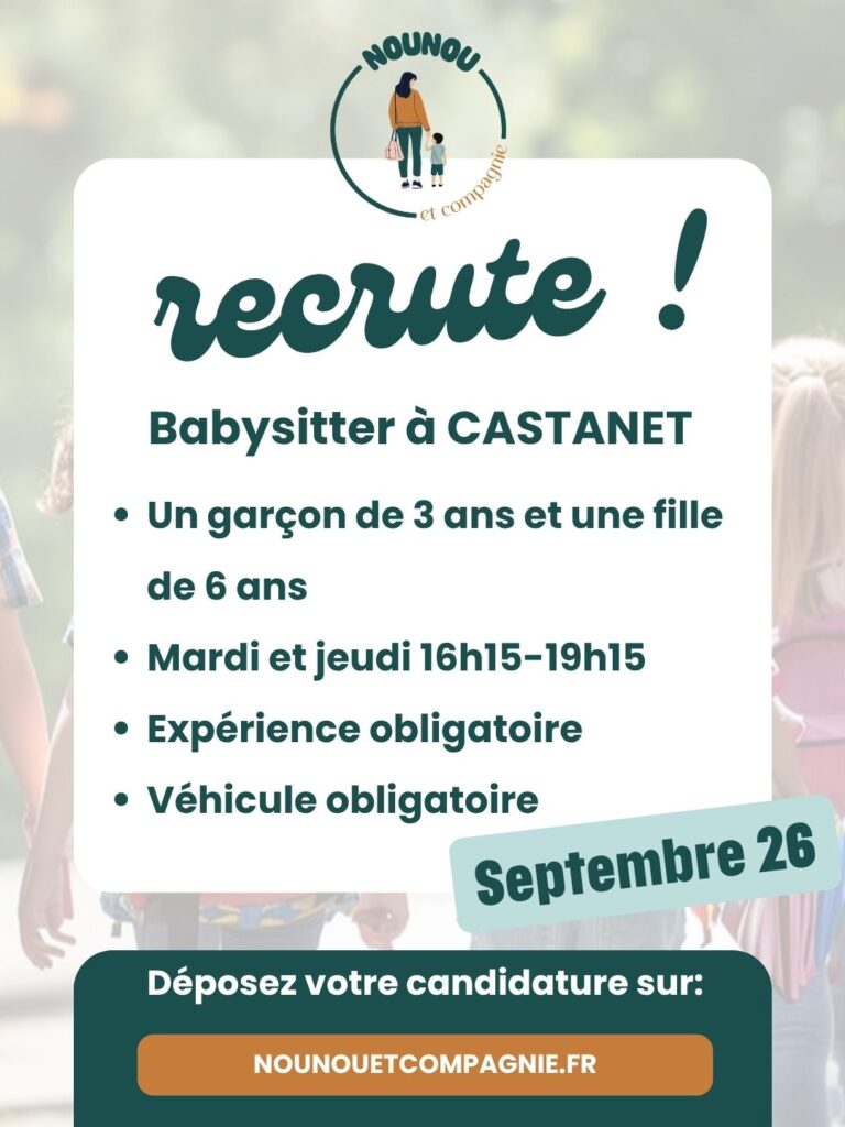 offre babysitting castanet