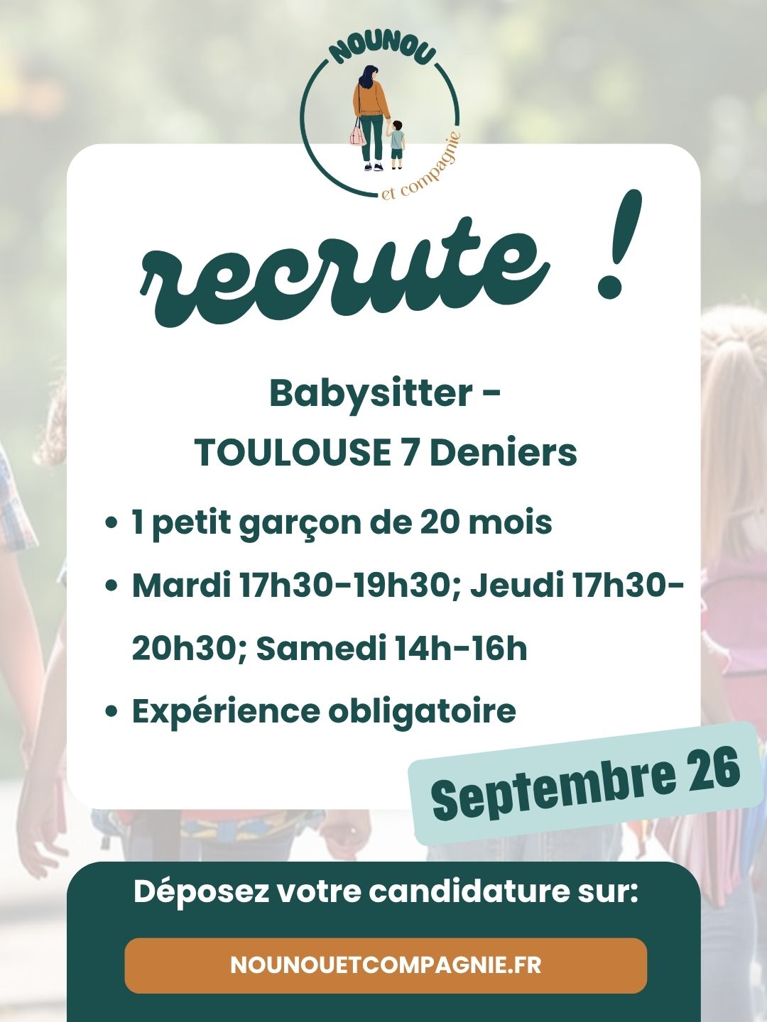 Offre d’emploi – Toulouse 7 Deniers