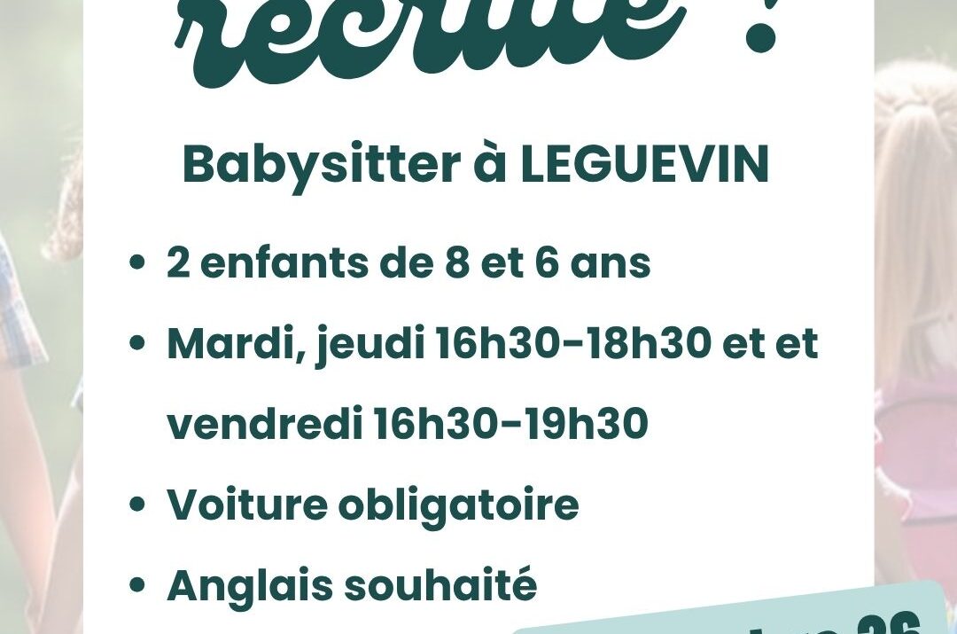 Offre babysitting – Léguevin