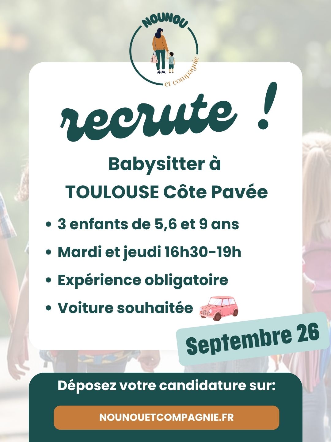 babysitter côte pavée