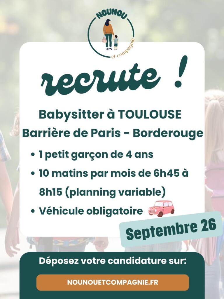 babysitter barrière de paris