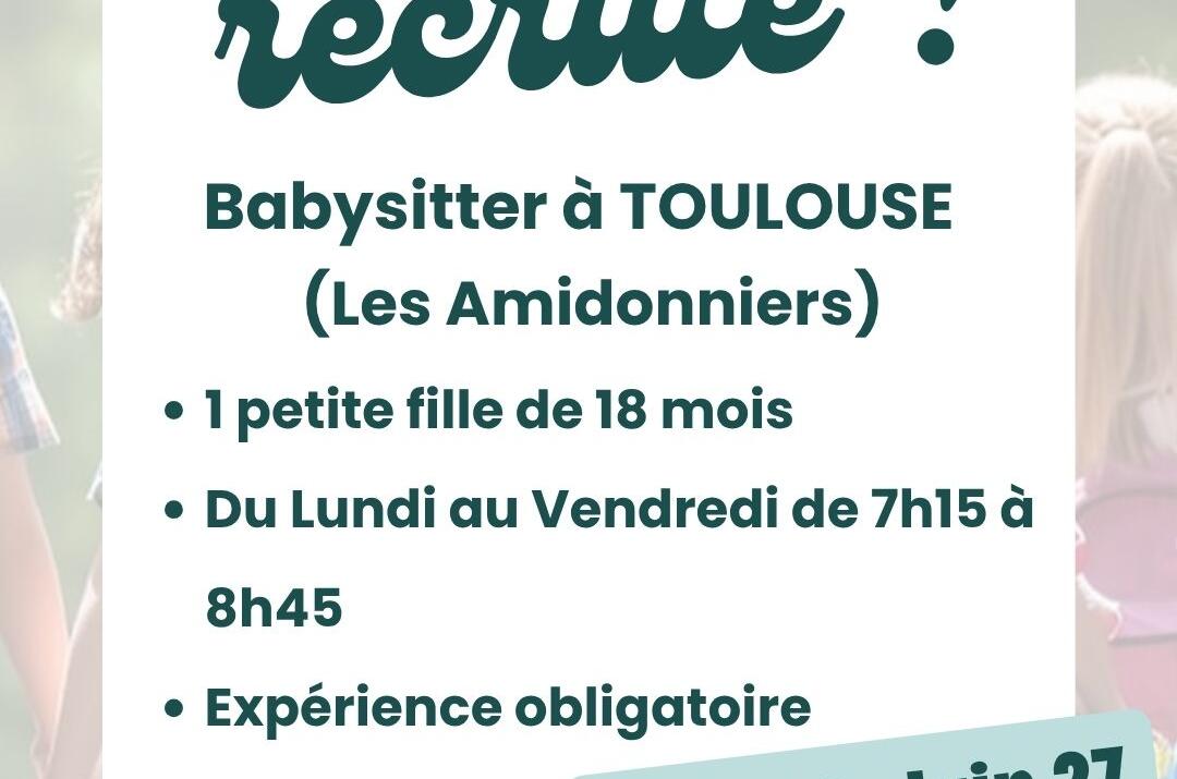 Offre d’emploi nounou – Toulouse Les Amidonniers
