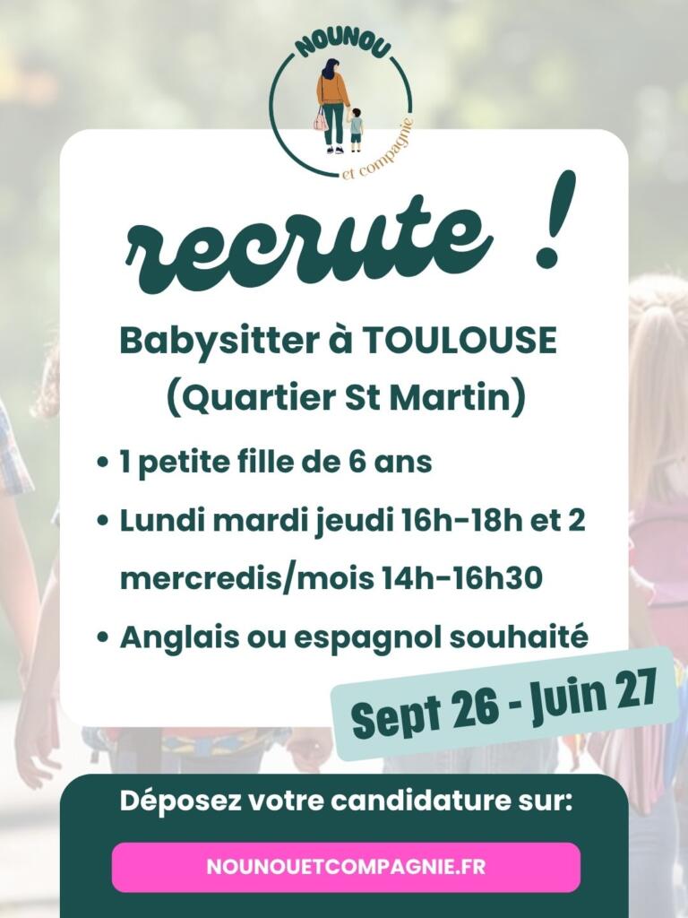 nounou à domicile toulouse