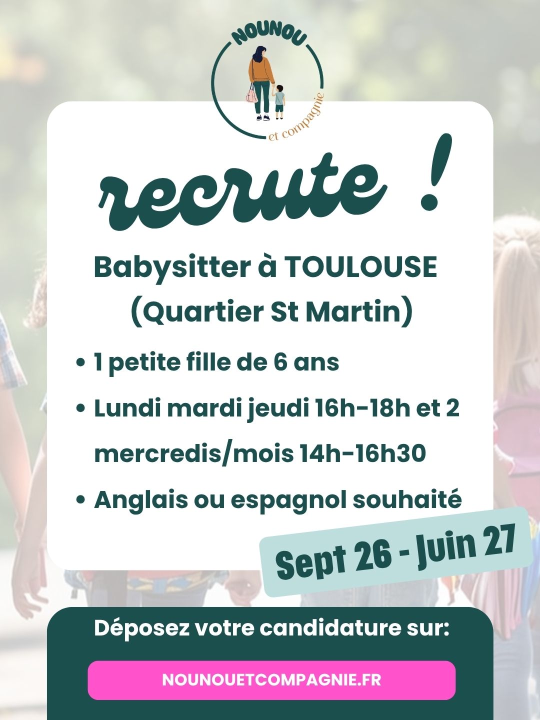 nounou à domicile toulouse